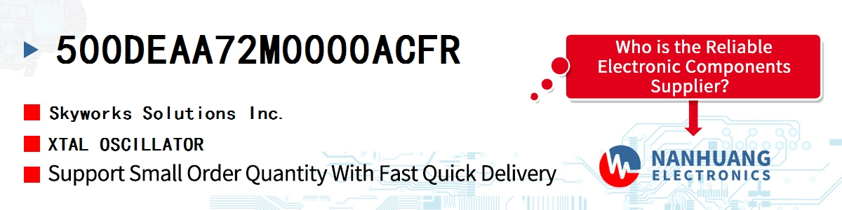 500DEAA72M0000ACFR Skyworks XTAL OSCILLATOR