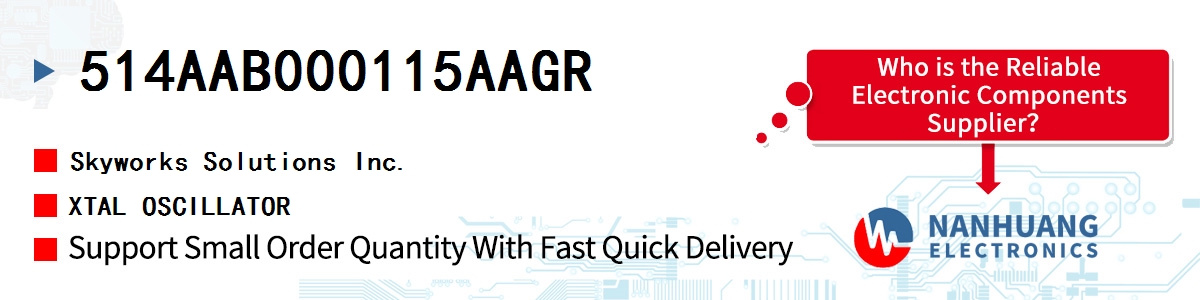 514AAB000115AAGR Skyworks XTAL OSCILLATOR