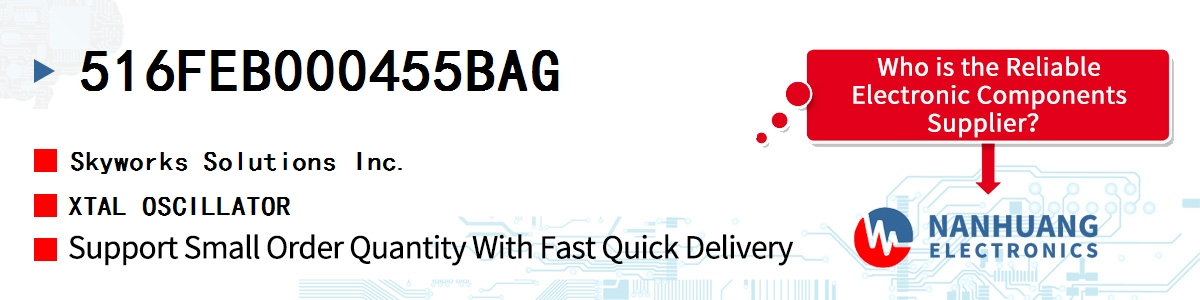 516FEB000455BAG Skyworks XTAL OSCILLATOR