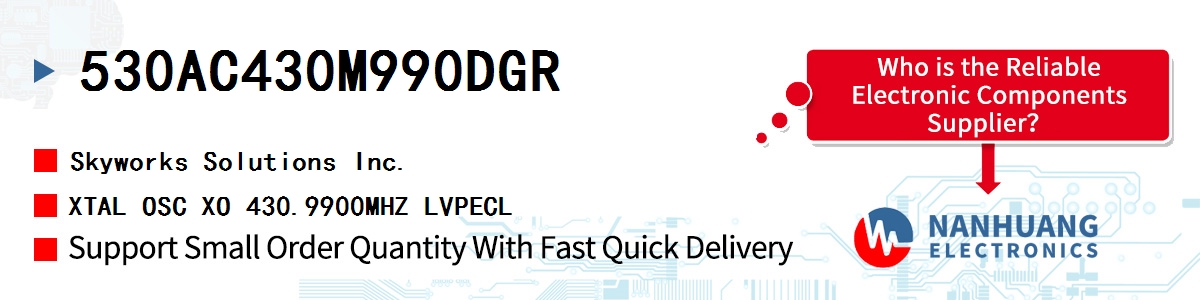 530AC430M990DGR Skyworks XTAL OSC XO 430.9900MHZ LVPECL