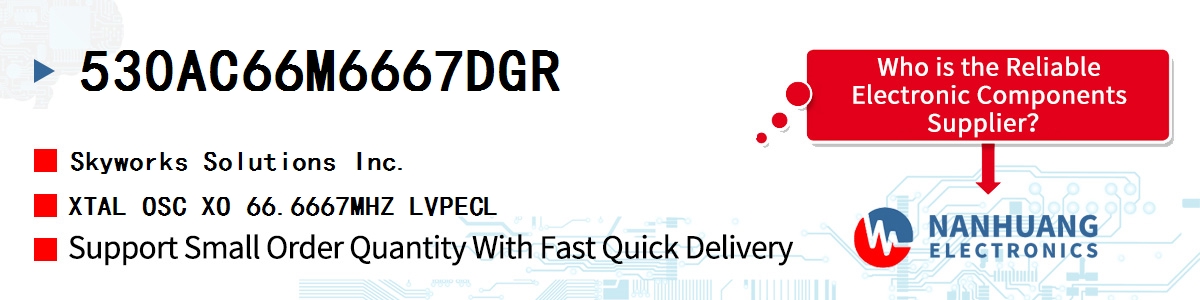 530AC66M6667DGR Skyworks XTAL OSC XO 66.6667MHZ LVPECL