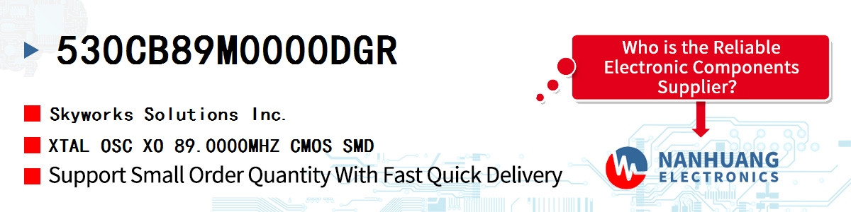 530CB89M0000DGR Skyworks XTAL OSC XO 89.0000MHZ CMOS SMD