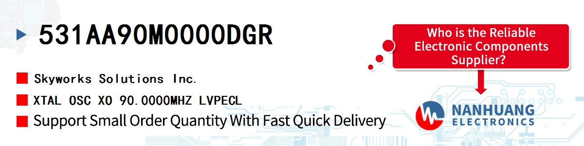 531AA90M0000DGR Skyworks XTAL OSC XO 90.0000MHZ LVPECL