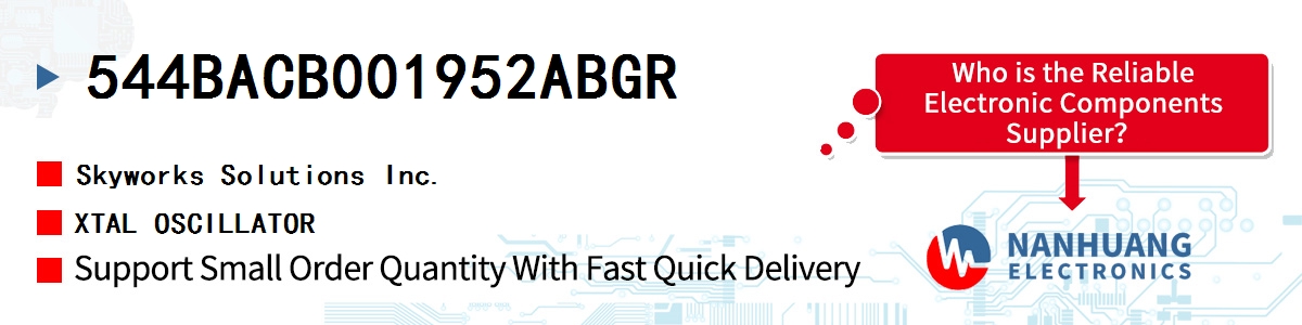 544BACB001952ABGR Skyworks XTAL OSCILLATOR