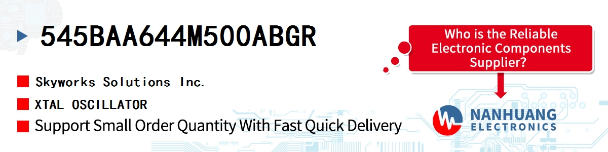 545BAA644M500ABGR Skyworks XTAL OSCILLATOR