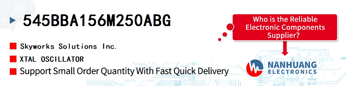 545BBA156M250ABG Skyworks XTAL OSCILLATOR