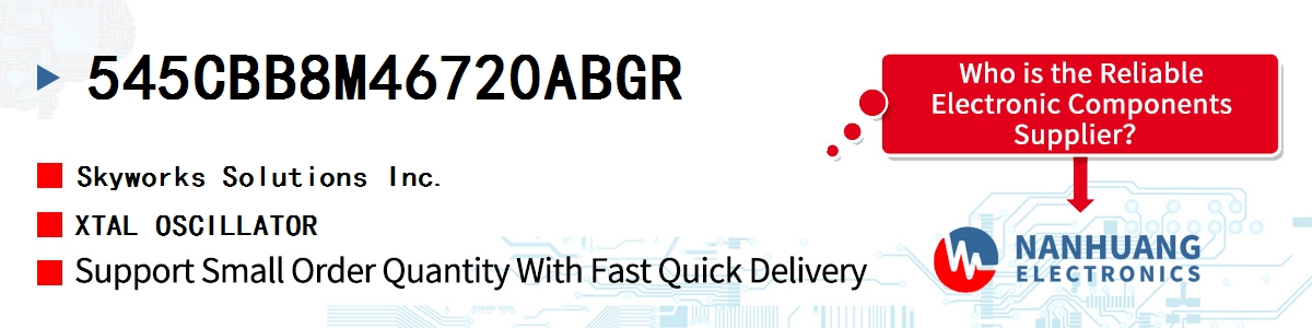 545CBB8M46720ABGR Skyworks XTAL OSCILLATOR