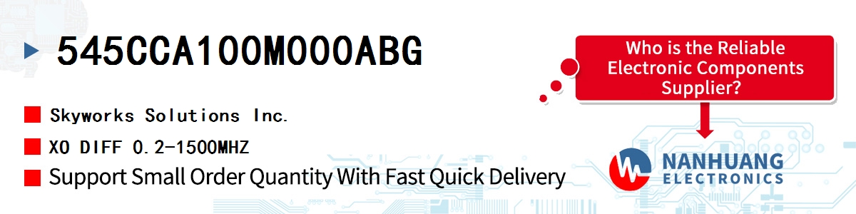 545CCA100M000ABG Skyworks XO DIFF 0.2-1500MHZ