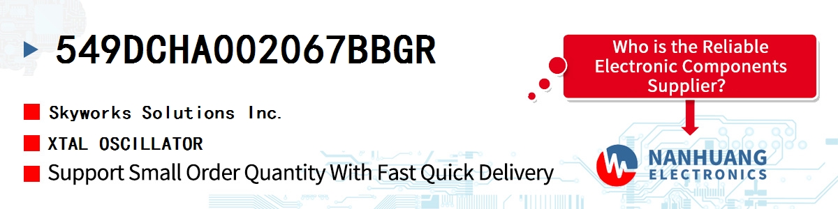 549DCHA002067BBGR Skyworks XTAL OSCILLATOR