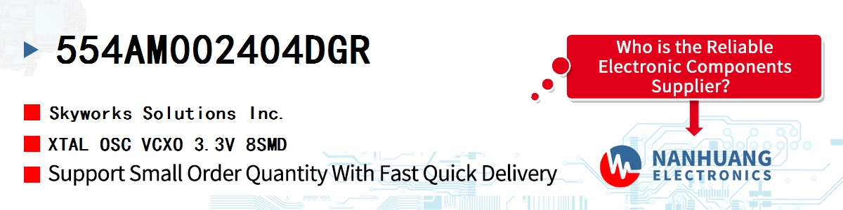 554AM002404DGR Skyworks XTAL OSC VCXO 3.3V 8SMD