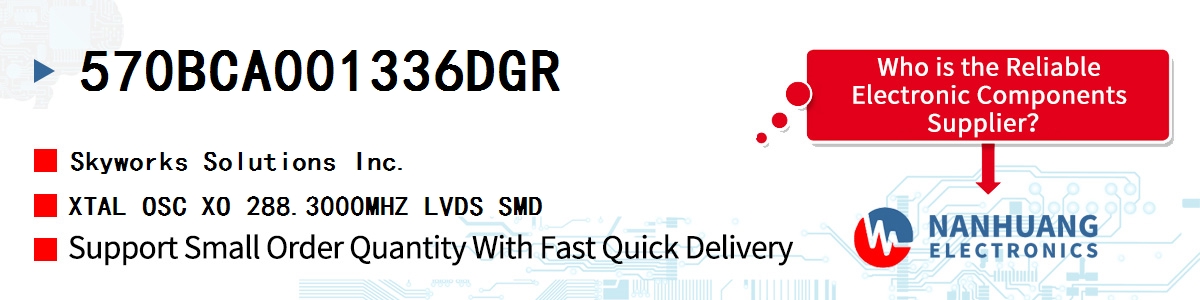 570BCA001336DGR Skyworks XTAL OSC XO 288.3000MHZ LVDS SMD