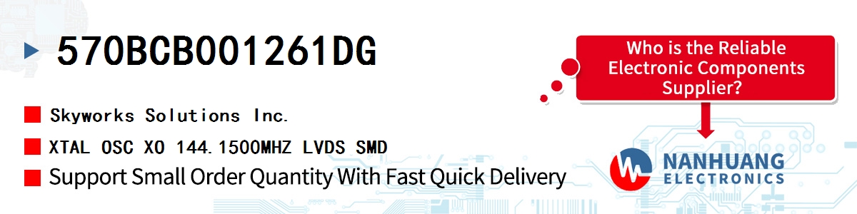 570BCB001261DG Skyworks XTAL OSC XO 144.1500MHZ LVDS SMD