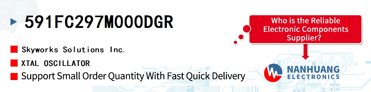 591FC297M000DGR Skyworks XTAL OSCILLATOR