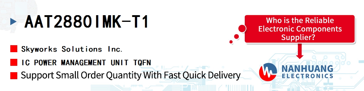 AAT2880IMK-T1 Skyworks IC POWER MANAGEMENT UNIT TQFN