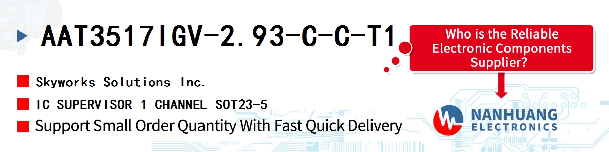 AAT3517IGV-2.93-C-C-T1 Skyworks IC SUPERVISOR 1 CHANNEL SOT23-5