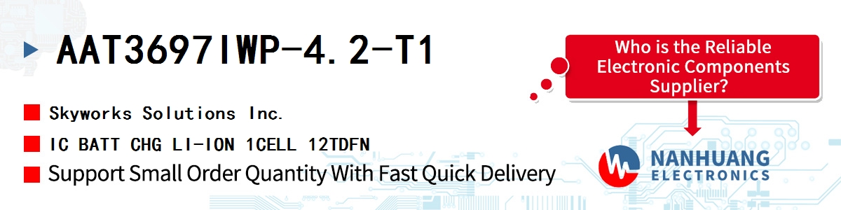 AAT3697IWP-4.2-T1 Skyworks IC BATT CHG LI-ION 1CELL 12TDFN