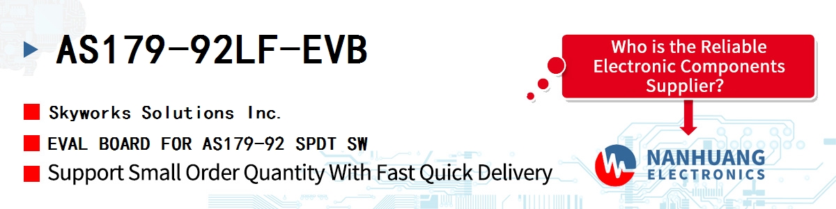 AS179-92LF-EVB Skyworks EVAL BOARD FOR AS179-92 SPDT SW