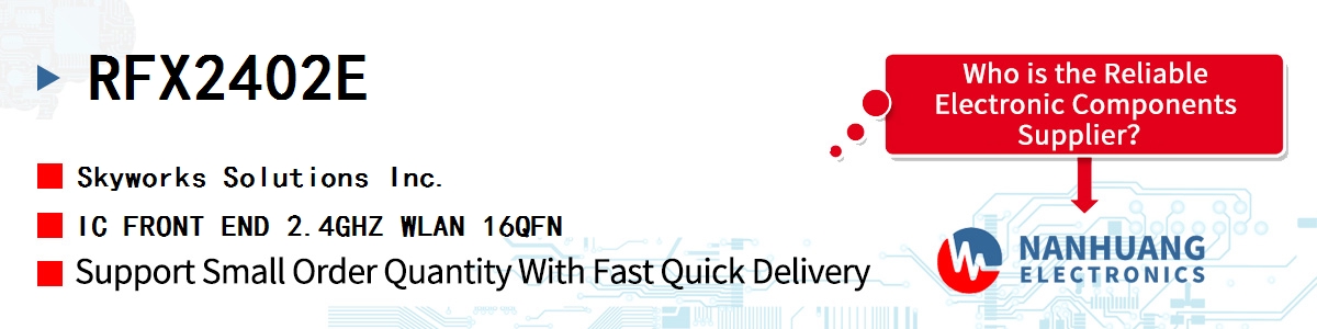 RFX2402E Skyworks IC FRONT END 2.4GHZ WLAN 16QFN