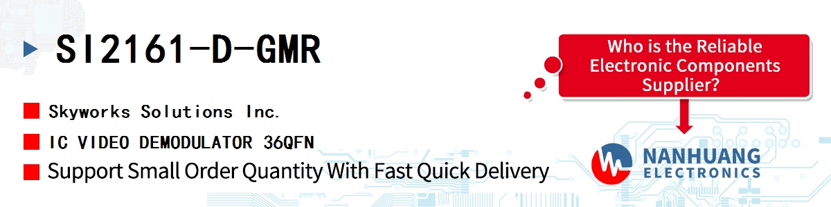 SI2161-D-GMR Skyworks IC VIDEO DEMODULATOR 36QFN