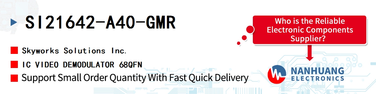 SI21642-A40-GMR Skyworks IC VIDEO DEMODULATOR 68QFN