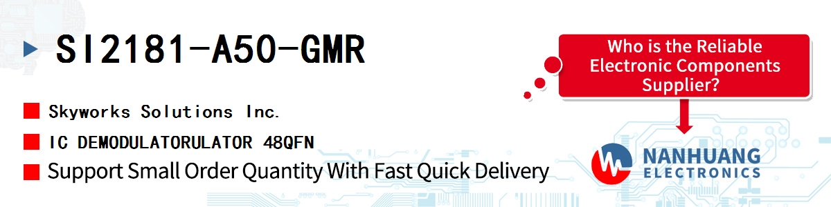 SI2181-A50-GMR Skyworks IC DEMODULATORULATOR 48QFN