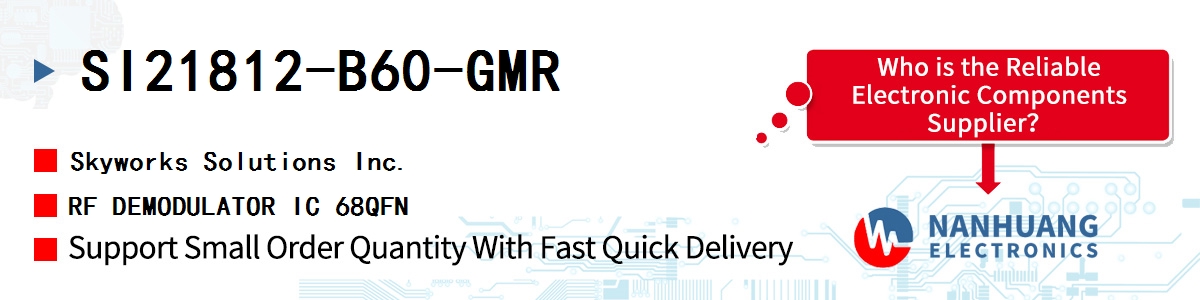 SI21812-B60-GMR Skyworks RF DEMODULATOR IC 68QFN