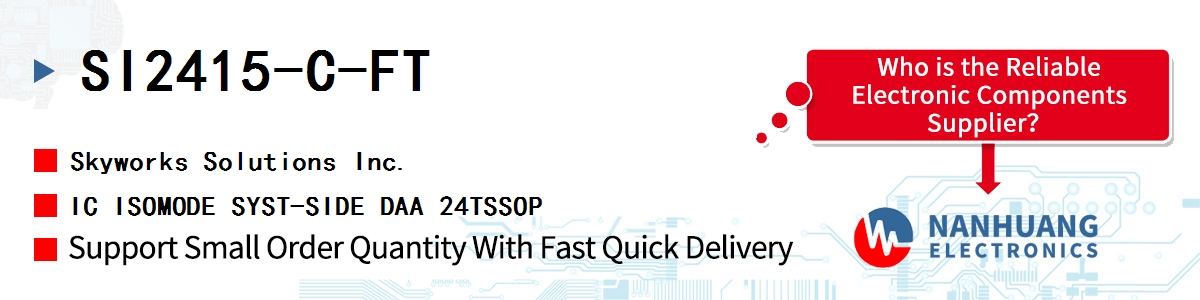 SI2415-C-FT Skyworks IC ISOMODE SYST-SIDE DAA 24TSSOP