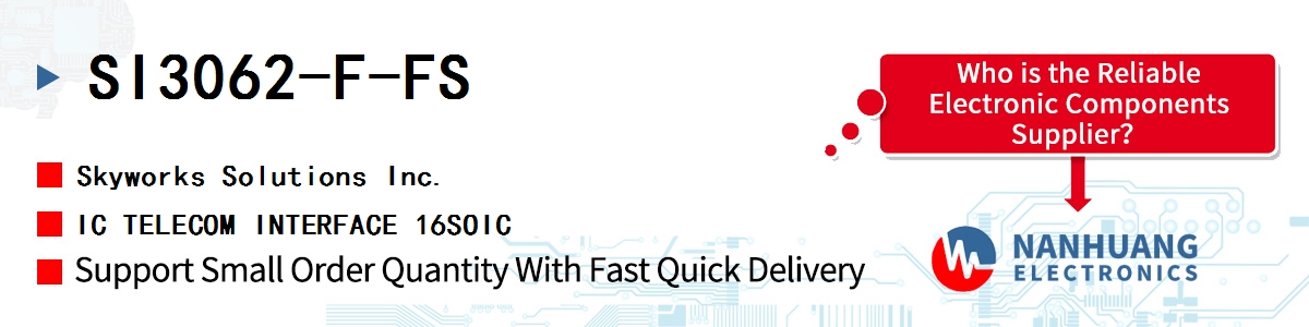 SI3062-F-FS Skyworks IC TELECOM INTERFACE 16SOIC