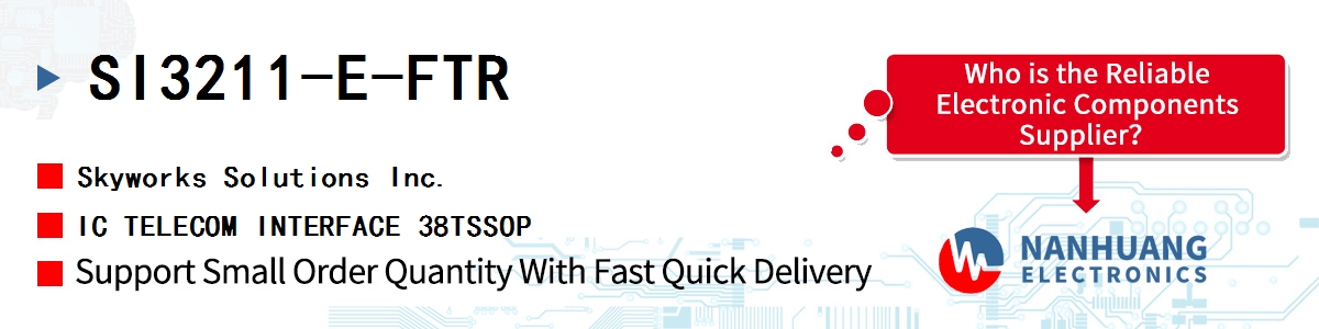 SI3211-E-FTR Skyworks IC TELECOM INTERFACE 38TSSOP