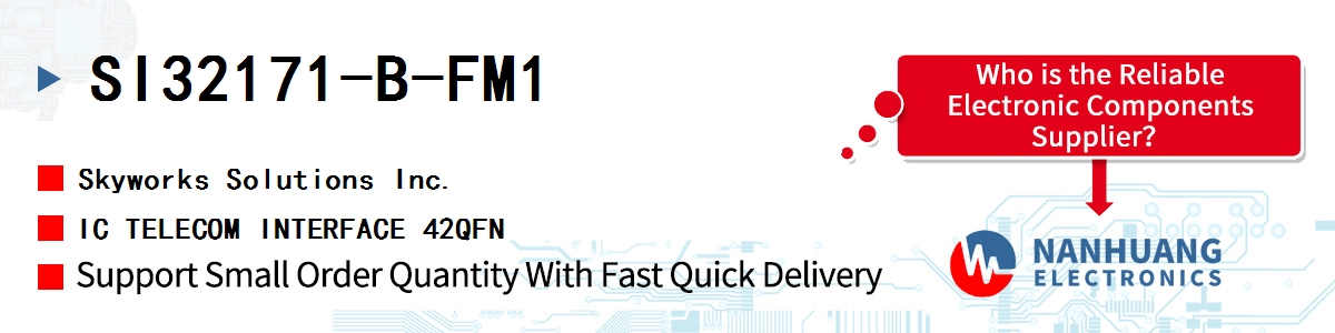 SI32171-B-FM1 Skyworks IC TELECOM INTERFACE 42QFN