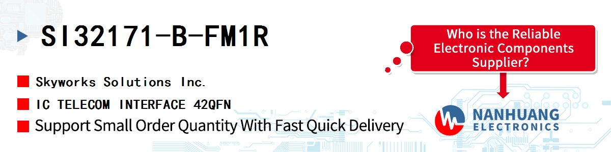 SI32171-B-FM1R Skyworks IC TELECOM INTERFACE 42QFN