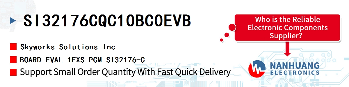 SI32176CQC10BC0EVB Skyworks BOARD EVAL 1FXS PCM SI32176-C