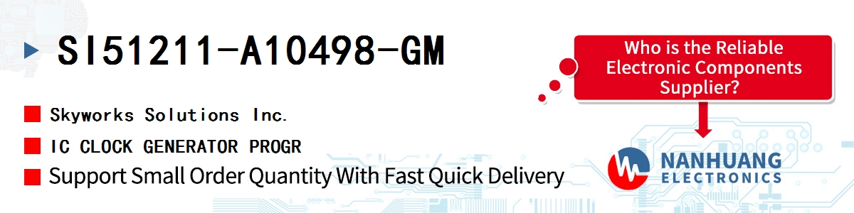 SI51211-A10498-GM Skyworks IC CLOCK GENERATOR PROGR