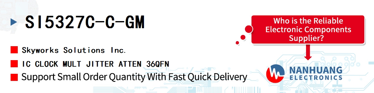 SI5327C-C-GM Skyworks IC CLOCK MULT JITTER ATTEN 36QFN