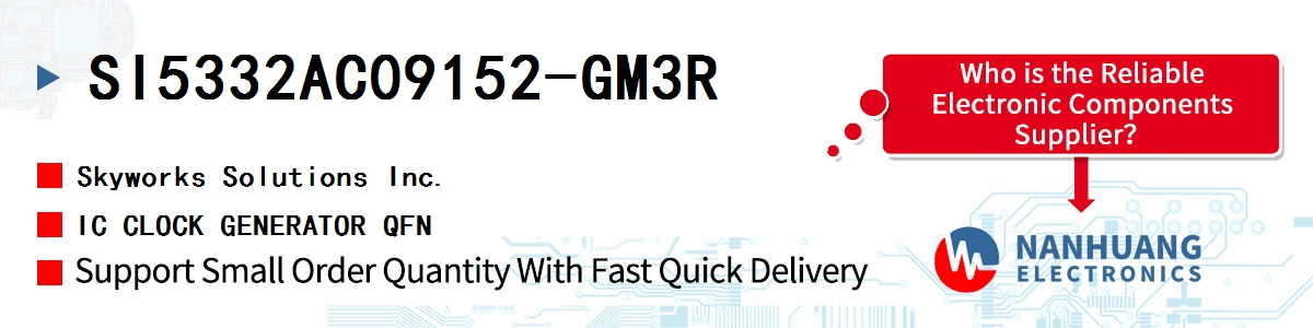 SI5332AC09152-GM3R Skyworks IC CLOCK GENERATOR QFN