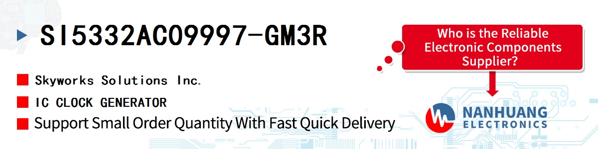 SI5332AC09997-GM3R Skyworks IC CLOCK GENERATOR