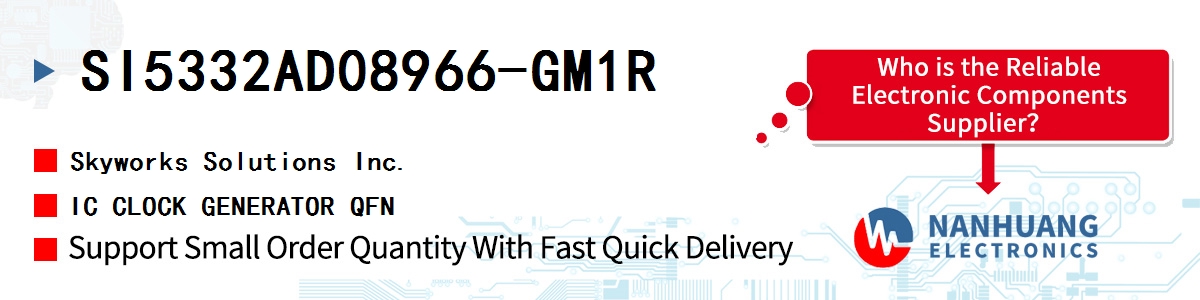 SI5332AD08966-GM1R Skyworks IC CLOCK GENERATOR QFN