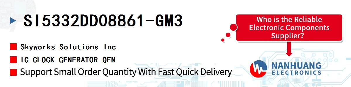 SI5332DD08861-GM3 Skyworks IC CLOCK GENERATOR QFN