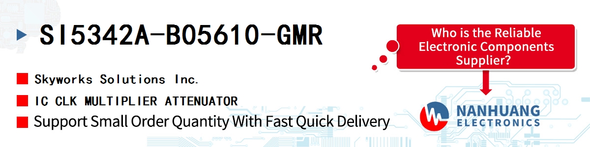 SI5342A-B05610-GMR Skyworks IC CLK MULTIPLIER ATTENUATOR