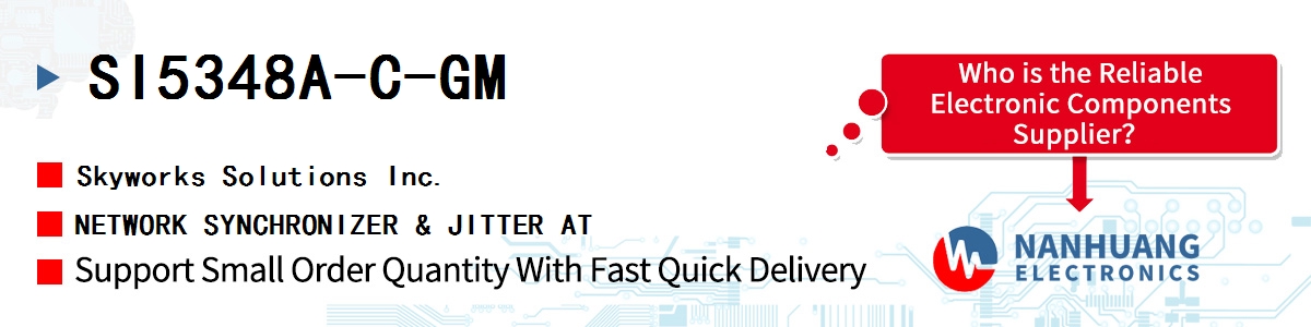 SI5348A-C-GM Skyworks NETWORK SYNCHRONIZER & JITTER AT