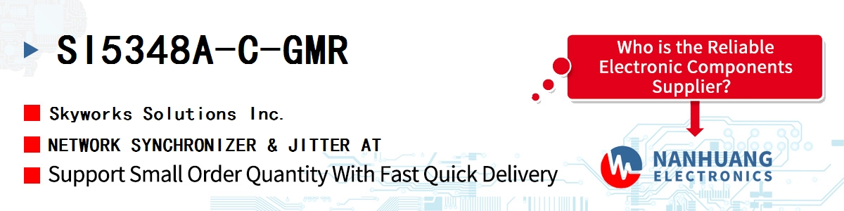 SI5348A-C-GMR Skyworks NETWORK SYNCHRONIZER & JITTER AT