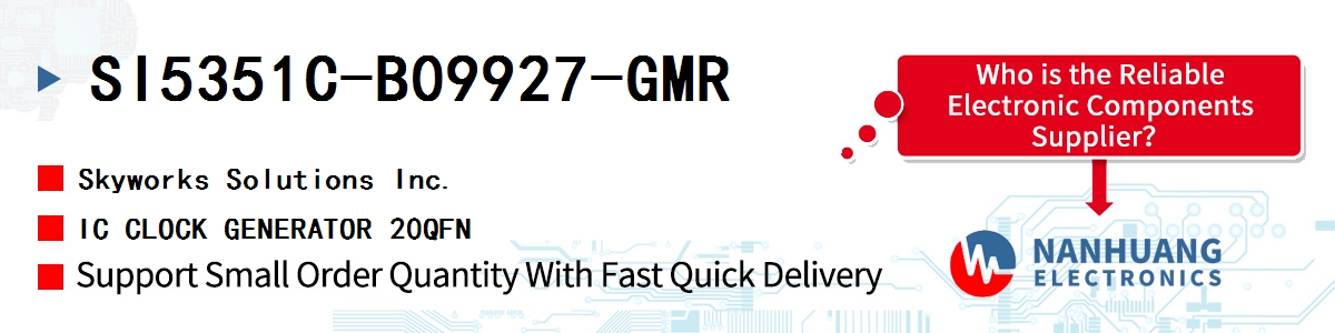 SI5351C-B09927-GMR Skyworks IC CLOCK GENERATOR 20QFN