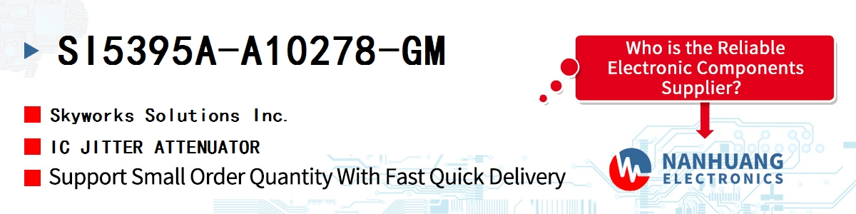 SI5395A-A10278-GM Skyworks IC JITTER ATTENUATOR