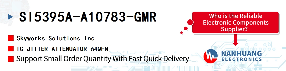 SI5395A-A10783-GMR Skyworks IC JITTER ATTENUATOR 64QFN