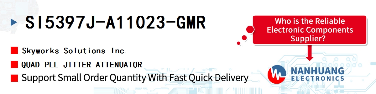 SI5397J-A11023-GMR Skyworks QUAD PLL JITTER ATTENUATOR