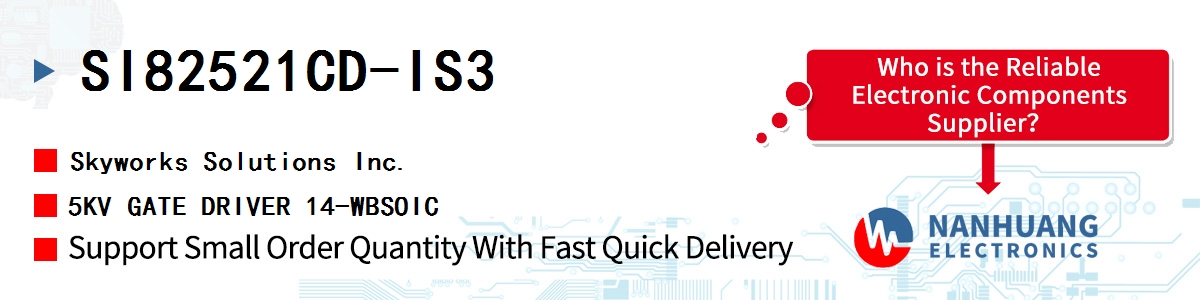 SI82521CD-IS3 Skyworks 5KV GATE DRIVER 14-WBSOIC