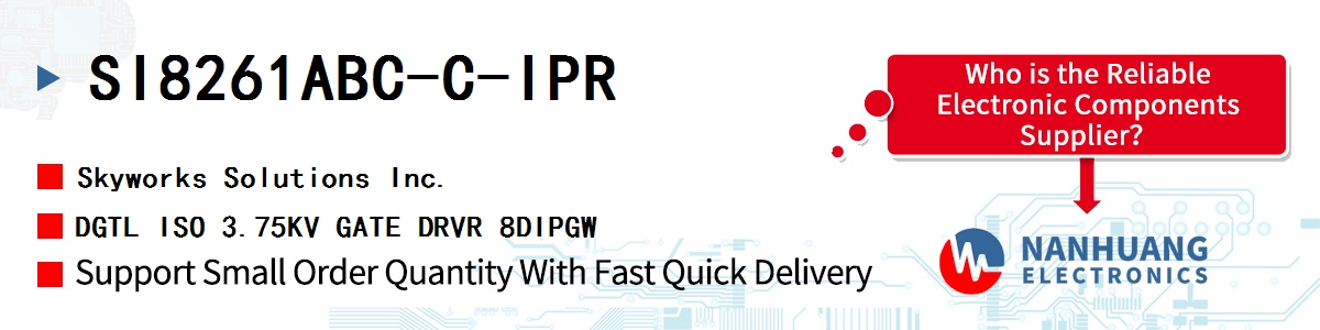 SI8261ABC-C-IPR Skyworks DGTL ISO 3.75KV GATE DRVR 8DIPGW