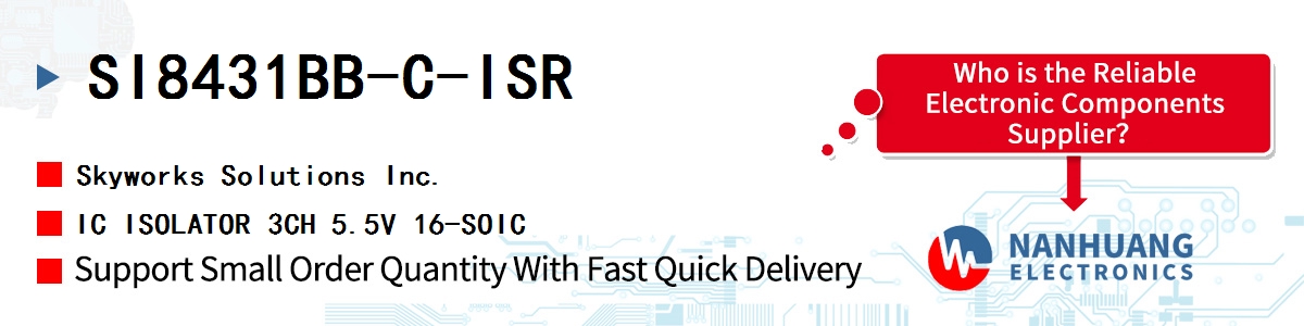 SI8431BB-C-ISR Skyworks IC ISOLATOR 3CH 5.5V 16-SOIC