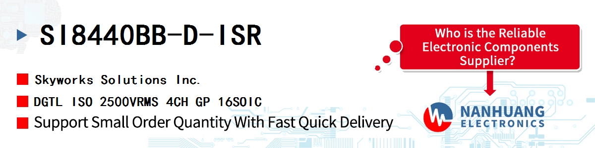 SI8440BB-D-ISR Skyworks DGTL ISO 2500VRMS 4CH GP 16SOIC