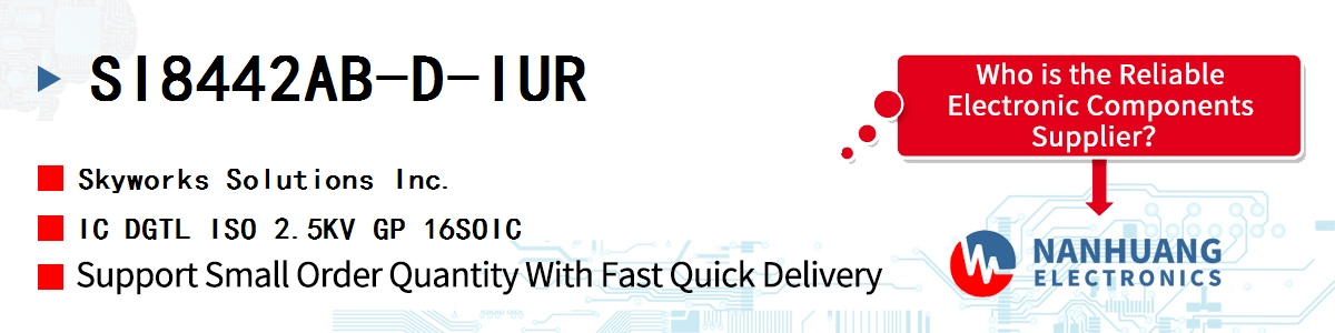 SI8442AB-D-IUR Skyworks IC DGTL ISO 2.5KV GP 16SOIC